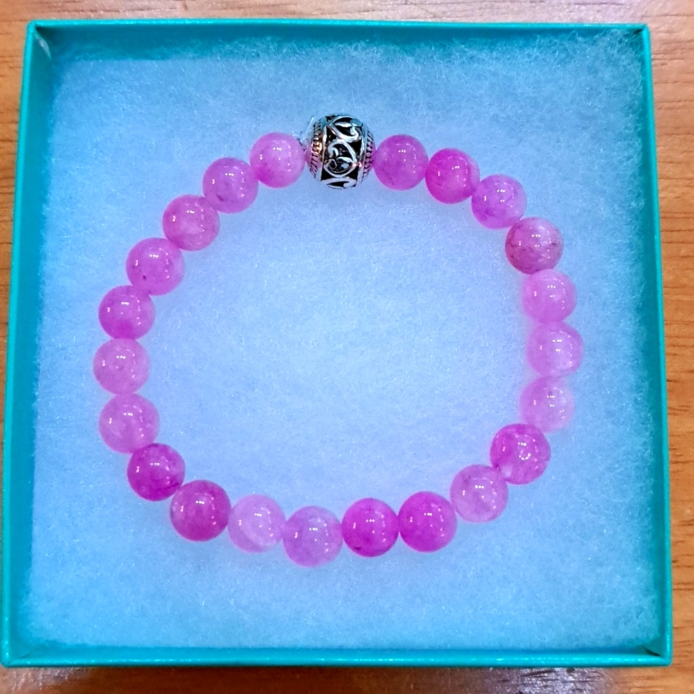 Purple Angelite Stone Bracelet